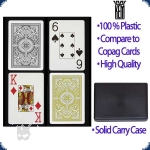 KEM Arrow Poker Size Black/Gold - 2 decks (Jumbo Index)